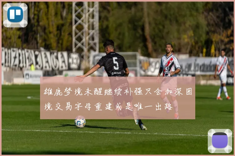 雄鹿梦境未醒继续补强只会加深困境交易字母重建或是唯一出路